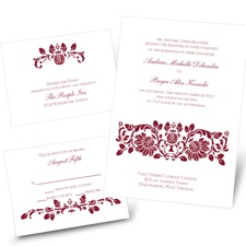 Victorian Damask - Separate and Send Invitation