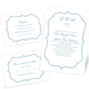 Double-Border Crest Separate and Send Invitation