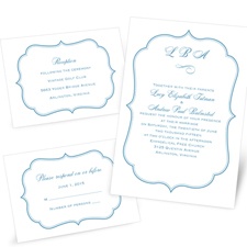 Double-Border Crest - Separate and Send Invitation