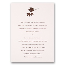 Ecru with Design - Separate and Send Invitation