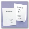 White Table Tents