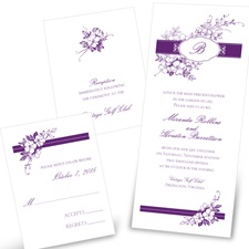 Cherry Blossoms - Separate and Send Invitation
