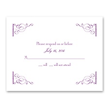Fairy Tale Romance - Response Card and Envelope