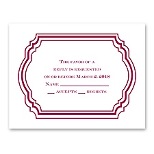 Fetching Frame - Response Card and Envelope