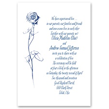 Delicate Rose - Invitation