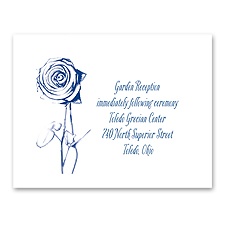 Delicate Rose - Reception Card