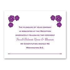 Flower Patch - Reception Card