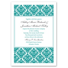 Damask Diamonds - Invitation