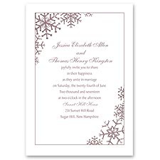 Snowflake Sensation - Invitation
