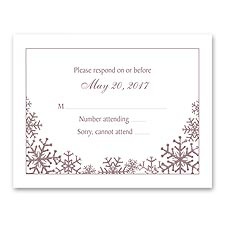 Snowflake Sensation - Response Card and Envelope