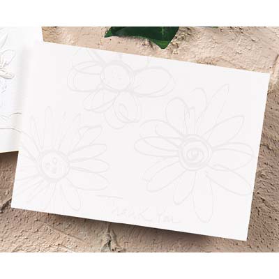 Pearl Embossed Daisies Thank You
