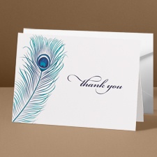 Feather Fancy - Thank You Note Folder & Envelope