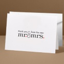 Mr. and Mrs. Thank You Note Folder and Envelope
