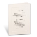 Classic Look - Large Ecru Panel - Invitation