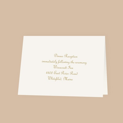 Pure Tradition - Reception Card