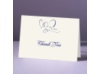 With Love - Ecru Thank You Card and Envelope