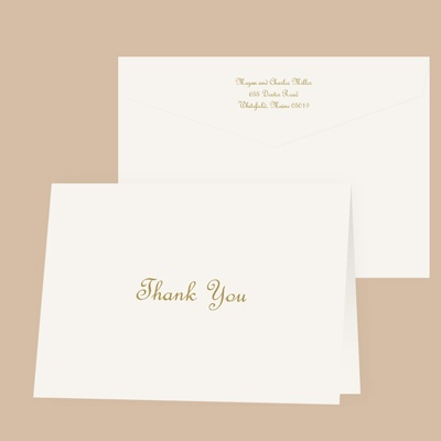 Pure Tradition - Thank You Card and Envelope