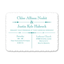 Skillfully Scalloped - Invitation