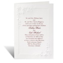 Cherished Roses in White - Invitation