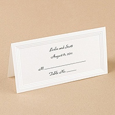 Triple Panel Place Card
