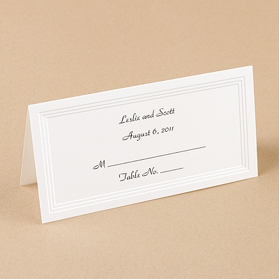 Triple Panel Place Card