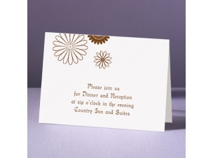 Flowers Afloat - Reception Card