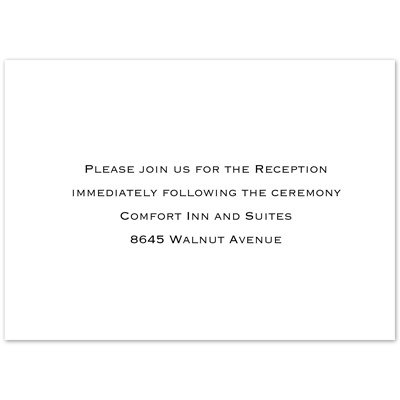 Reception Card