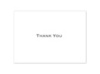 Thank You Card and Envelope