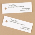 Favor Cards with Names, Date and Verse