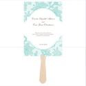Vintage Lace - Lagoon - Favor Fan