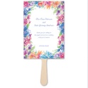 Brilliant Florals - Blue - Favor Fan