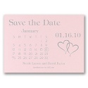 Heartfelt Save the Date Pink