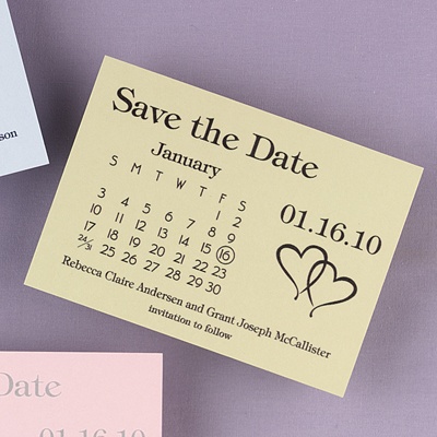 Heartfelt Save the Date - Green
