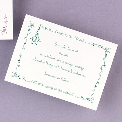 Going to the Chapel Save the Date Horizontal