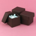 Mocha Favor Boxes (2-Piece) - Blank