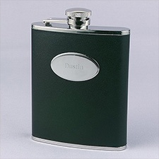 Leatherette And Stainless Steel Flask