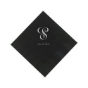 Black Cocktail Napkins