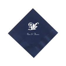 Navy Cocktail Napkins