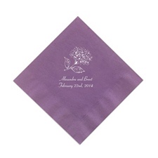 Purple Cocktail Napkins