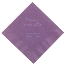Purple Dinner Napkins