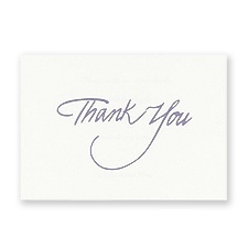 Purple Foil Thank You - Blank