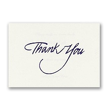 Purple Foil Thank You - Printed