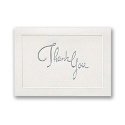 White Thank You with Silver Foil - Printed