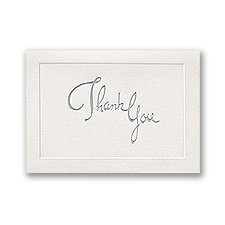 Natural White Paper with Silver Foil - Printed