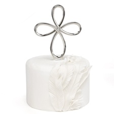 Jeweled Cross Cake Top