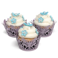 Lavender Butterfly Cupcake Wraps