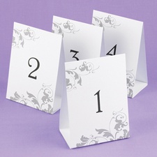 Flourish Table Number Tents