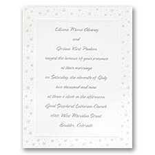 Tiny Pearl Daisies - Invitation