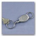 Silver-Plated Valet Key Ring