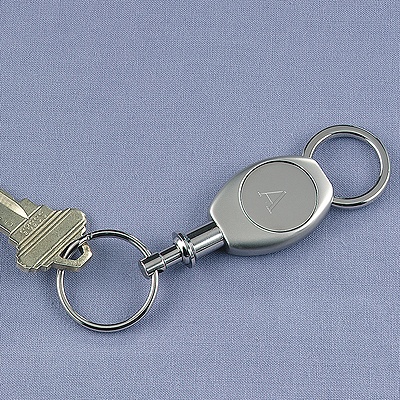 Silver-Plated Valet Key Ring